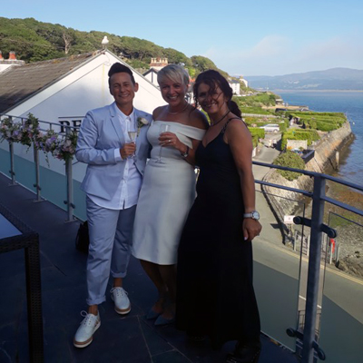 Ceremony for · Victoria and Joanne, Aberdovey ·
