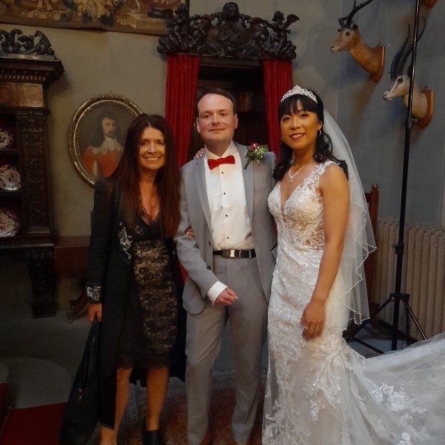 Ceremony · Jia and Peter 
Eastnor Castle  Herefordshire ·